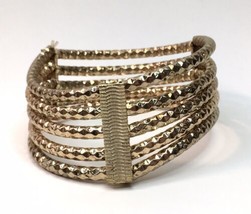 Gold Tone Articulated Bangle Bracelet - $15.00