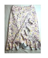 By Anthropologie Pencil Skirt Womens Size 6 Skye Floral Purple Pink Midi... - $489.66 MXN