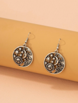 Celestial Star Sun Moon Dangle Earrings - £7.04 GBP