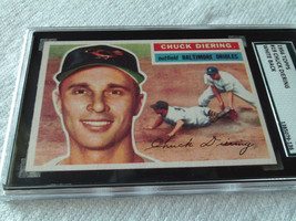 1956 Topps # 19 Chuck Diering Sgc 82 Orioles Baseball !! - £39.30 GBP