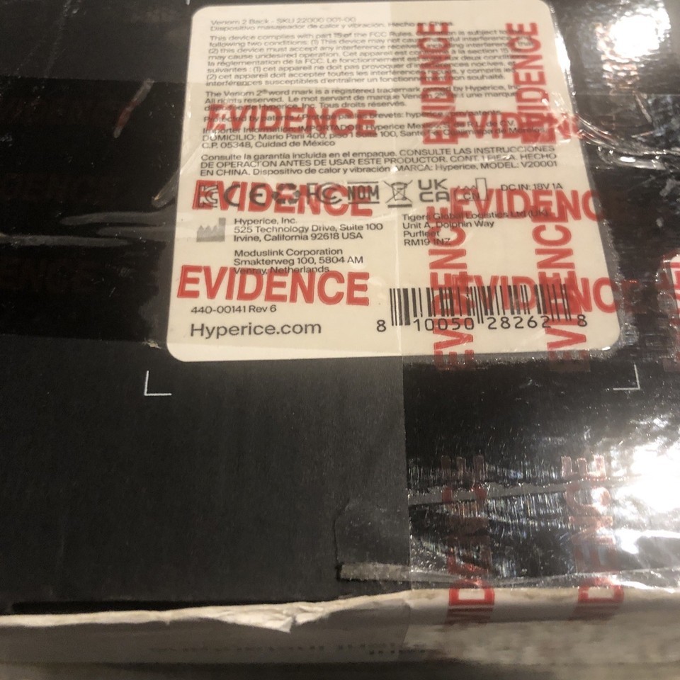 Hyperice Venom 2 Back - Advanced Heat + Vibration Wrap - Black *SEALED* Item image 9
