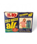 Vtg Heavy Laundry Detergent ALL Soap BOX Heavy Duty Cold Water 2 Boxes 1... - $41.20 CAD