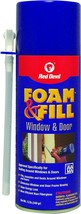 Red Devil 0914 Foam &amp; Fill Window &amp; Door Polyurethane Foam Sealant, 12, 12 Pack - £61.37 GBP