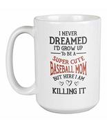 Make Your Mark Design Funny Super Cute Baseball Mom Coffee &amp; Tea Mug Cup... - £19.34 GBP