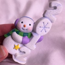 Hallmark 2012 Frosty Fun Decade Series #3 Sparkly Snowman Ornament DAMAGED BOX - £15.68 GBP