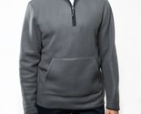 Lazer Men&#39;s Polar Fleece Quarter Zip Sweatshirt in Gray-Medium - $19.99