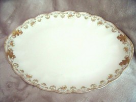 Antique Limoges Fruit Basket Floral Platter Plate La Seynie France Cmc 16 1/2&quot; - £16.78 GBP