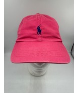 Polo Ralph Lauren Hat Cap Embroidered Horse Logo Adjustable Strap Red Faded - £14.87 GBP