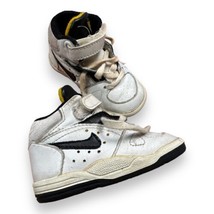 Vintage Nike 1980s Air Flight Newborn Shoes Size 4.5 High Top 920103 - £27.24 GBP