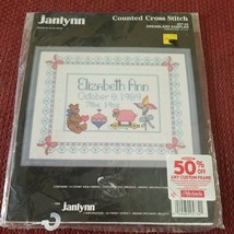 Janlynn Counted Cross Stitch Kit Dreamland Sampler Birth Announcement 57-34 - $11.49