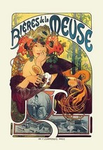 Bieres de le Meuse by Alphonse Mucha - Art Print - £17.29 GBP+
