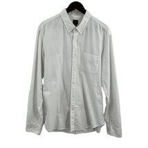 J Crew White Button Front 100% Cotton Long Sleeve Shirt Size XL - £12.84 GBP