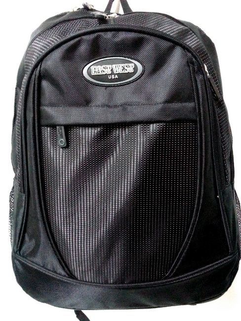 Black Backpack School Camping Hiking Day Pack Large Hunting Rucksack Car... - $18.81