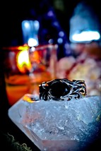 BANISH BAD LUCK ~ ONYX Energy Shift Spell Haunted Ring ~ Wealth &amp; Wishes... - $59.00