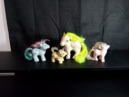 My Little Pony Lot 4pc G1 1980s Hasbro Hong Kong concave TLC Cotton, Toppy vtg - £31.26 GBP