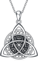 Mother&#39;s Day Gifts for Mom Her Wife, Good Luck Celtic Knot Viking Pendant Neckla - £42.25 GBP