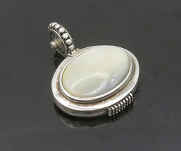 ESPO SIG 925 Silver - Vintage Mother Of Pearl Click-On Necklace Clasp - TR2685 - £51.07 GBP