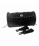 FRONT HANDLE Motorcycle LEATHER Saddlebag L 15.5 X H 5 X R 27.5 Fork Bag - $346.34 MXN