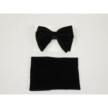 Men's Tuxedo Formal Velvet Butterfly Large Bow Tie/Hankie By J.Valintin JVBT-12 image 2