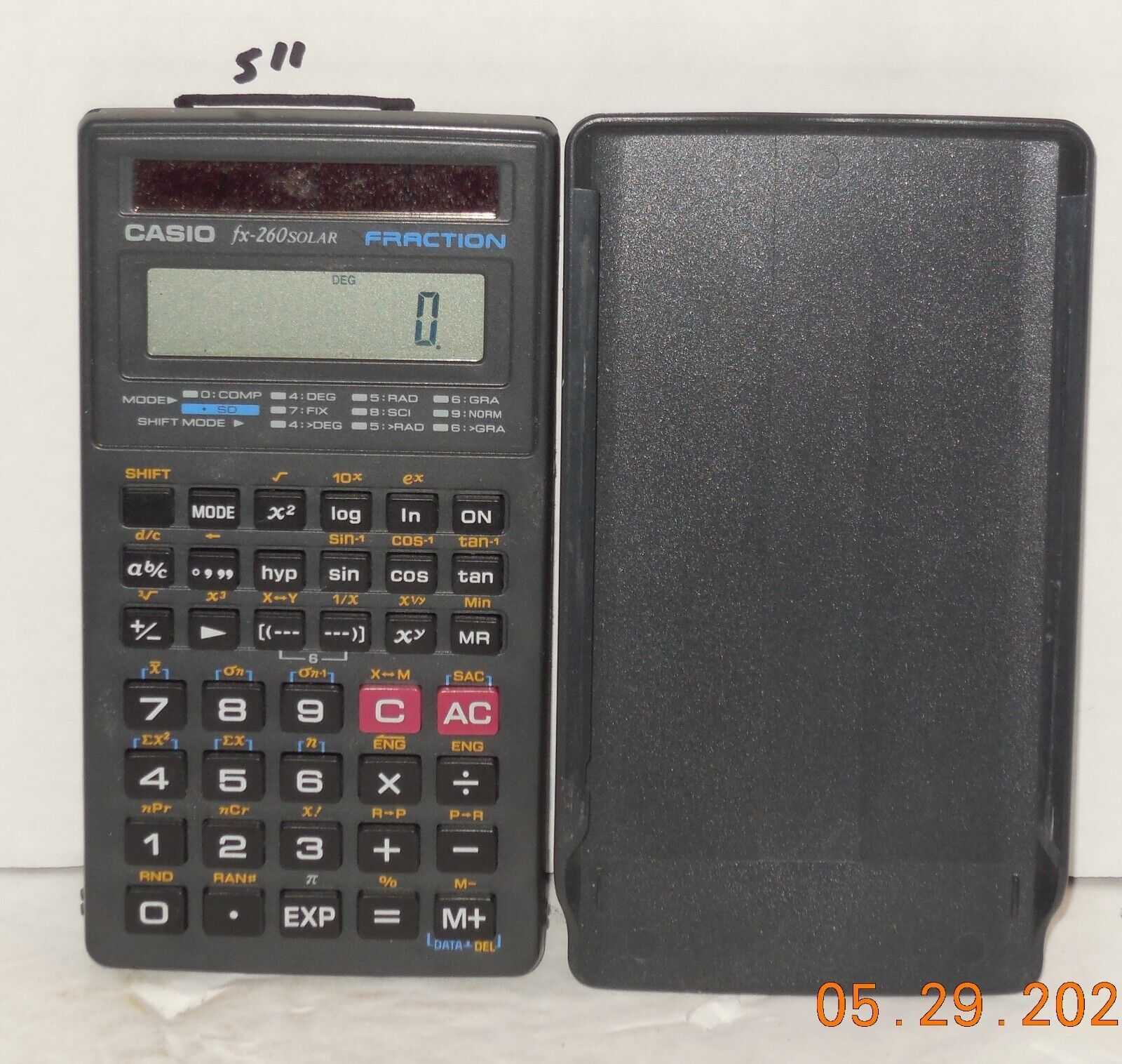 Vintage Casio FX-260 Solar Fraction Calculator - $15.45