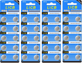 Licb 40 Pack LR44 AG13 357 303 SR44 Batteries 1.5V Button Coin Cell Battery - £10.10 GBP