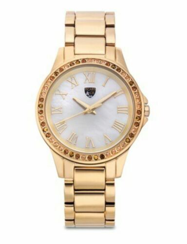 Primary image for NEW Picard & Cie 14114 Womens Kimber Collection White Mother of Pearl Gold Watch