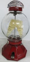 Famous 1-2-3 Leebold Vendor Round Gumball Dispenser Circa 1923 - $1,250.00