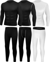 Men&#39;S Long Johns Base Layer 3 Set Winter Thermal Underwear For Cold Weat... - £26.67 GBP