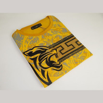 Men LAVERITA European Fashion Crew Shirt Short Sleeve Lion Medallion 93324 Gold image 3