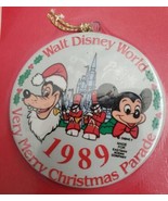 Vintage 1989 Walt Disney World Very Merry Christmas Ornament Parade Souv... - £7.82 GBP