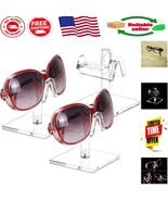Compact Lightweight Acrylic Sunglasses Organizer with Sturdy Bases - 3 Set - $34.40 CAD