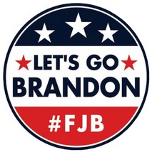 Let&#39;s Go Brandon Sticker Bumper Sticker  2” Diameter # FJB Decal 10/Pack - £4.73 GBP