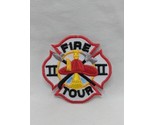 Fire Tour II Embroidered Iron On Patch 2&quot; - £19.77 GBP