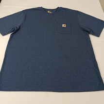 Carhartt K87 413 Original Fit Mens Blue Cotton Short Sleeve Crewneck T-Shirt 2XL image 8