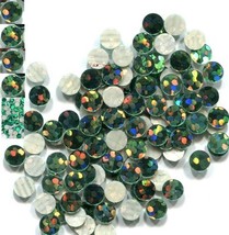 HOLOGRAM SPANGLES Hot Fix  EMERALD  Iron on  4mm    2 Gross  288 Pieces - $5.73
