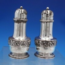 Tiffany and Co Sterling Silver Salt Pepper Shaker Set #7263-399 Rococo (#6694) - £241.69 GBP