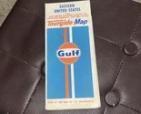 Vintage Gulf Gasoline Eastern United States Road Map - $12.72