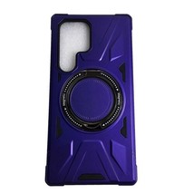 Cell Phone Case for Samsung Galaxy S24 Ultra Purple 360 MagStand Dual Layer - £4.63 GBP