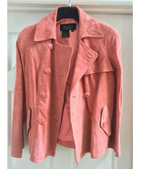 NEW: Terry Lewis: Leather Classic Luxuries, Suede, Blush Coral Basic Jacket - $129.99