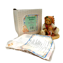 Cherished Teddies Meri Handsewn Holidays1995 Bear Figurine #141135 w/ Box - £7.90 GBP