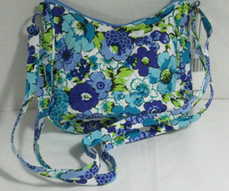 Vera Bradley Women Purse Shoulder Bag MINI ANDI CROSSBODY BLUEBERRY BLOOMS - $68.74