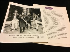 Casey Scott &amp; The Creeps “Creep City” Album Release Press Kit w/Photo - £11.59 GBP