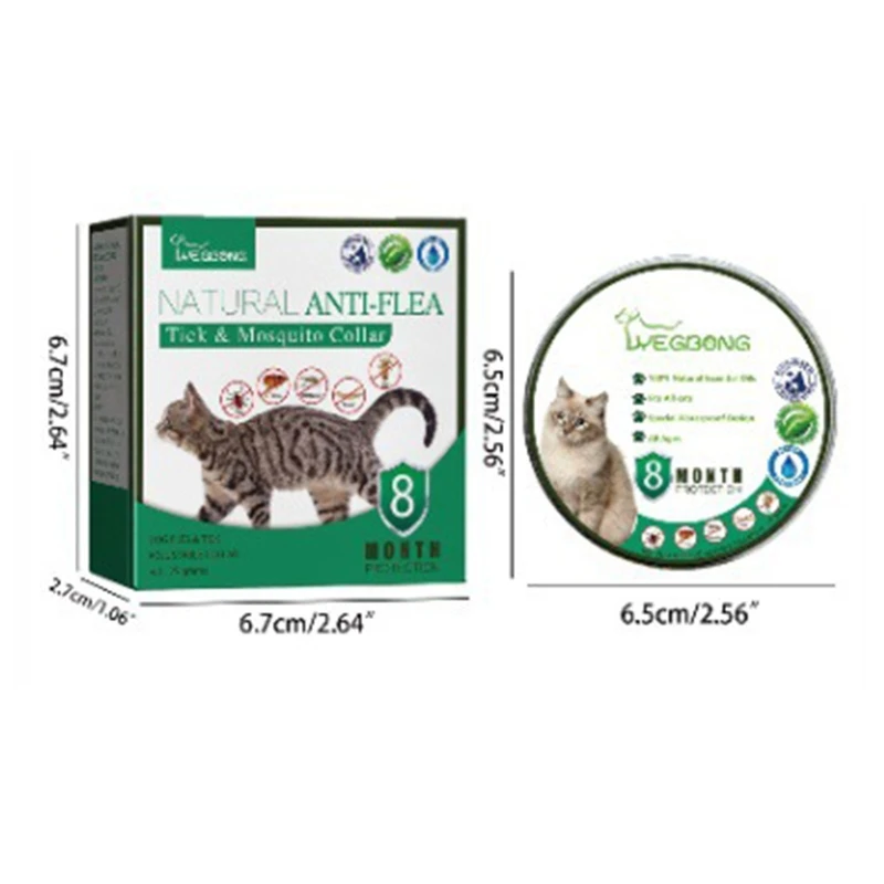 Pet Fleas Collar for Cats Fleas Ticks Prevention Collar Anti-Mosquitoes&amp;... - $9.68