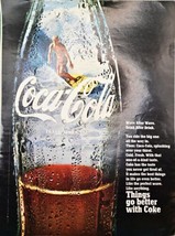 COCA COLA -  COKE - Drink after Drink - Ocean-Surfing - 1968 Vintage Pri... - €10,50 EUR