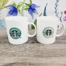 Starbucks Barista  Coffee Logo Mug Cup Mermaid 2001 Set Of 2 - £21.96 GBP