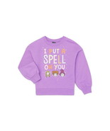 Disney Hocus Pocus Girls Halloween Glitter Fleece Sweatshirt Purple XS (... - $27.77 CAD