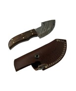 Skinner Knife - Fixed Blade Hunting Knife - Neck Knife w/Brown Leather S... - $123.55 CAD
