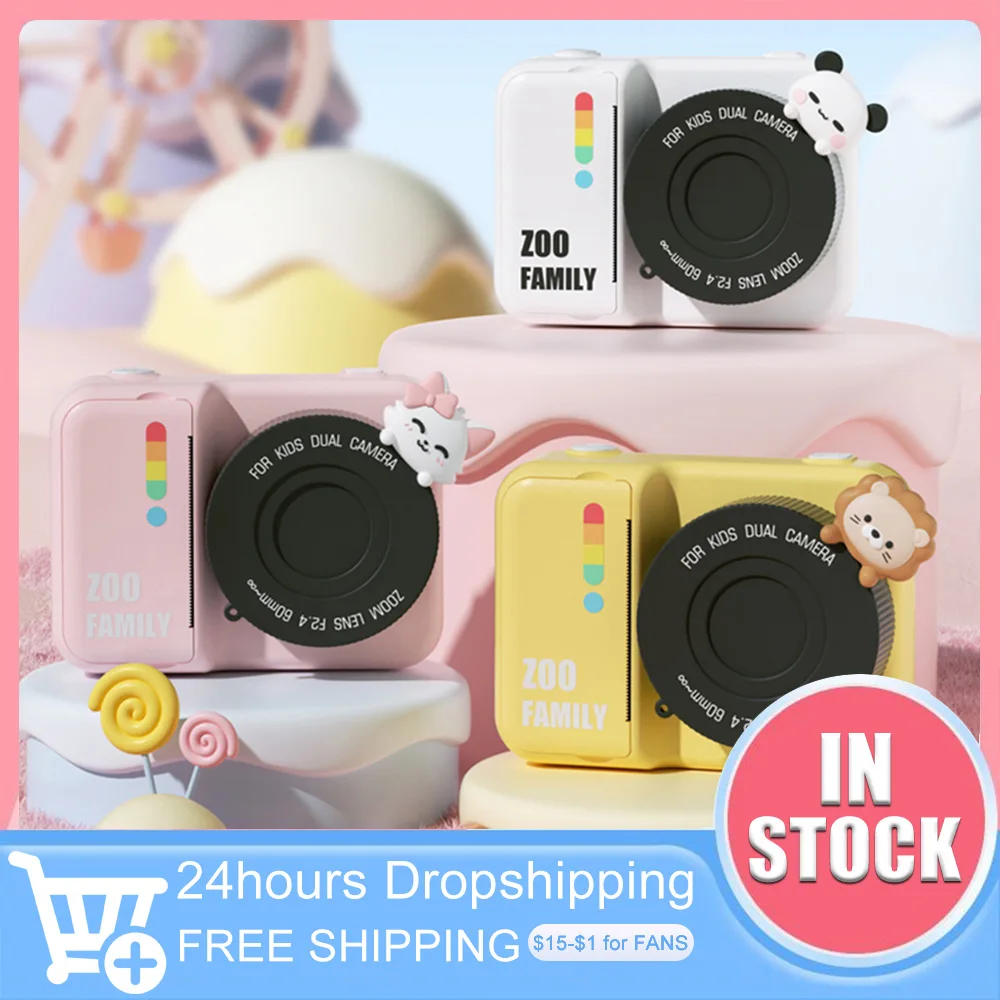 Toddler Camera Instant Print 3.0 Inch Screen HD Digital Camera 48MP Portable - £8.82 GBP+