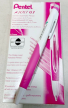 NEW Pentel 12-Pack Jolt 0.7mm Automatic Mechanical Pencils Pink Grip AS307-P - $19.75