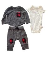 Newborn Baby Outfit Lot Cat &amp; Jack Set Carter’s Bodysuit NB Clothes - $9.89